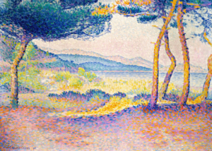 Plakat Henri-Edmond Cross pointylizm krajobraz śródziemn