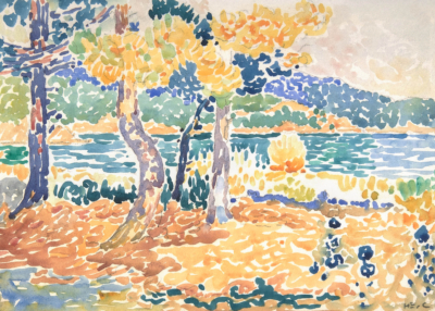 Plakat Henri-Edmond Cross pointylizm morze neoimpresjonsizm