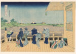 Plakat Sazai-dō Gohyaku-rakanji Katsushika Hokusai ukiyo-e