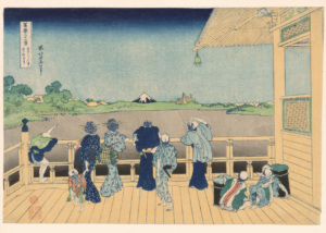 Plakat Sazai-dō Gohyaku-rakanji Katsushika Hokusai ukiyo-e