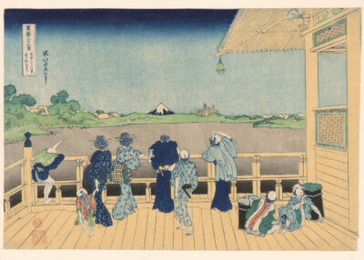 Plakat Sazai-dō Gohyaku-rakanji Katsushika Hokusai ukiyo-e