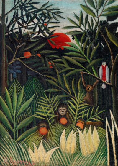 Plakat Tropikalna dżungla Henri Rousseau reprodukcja