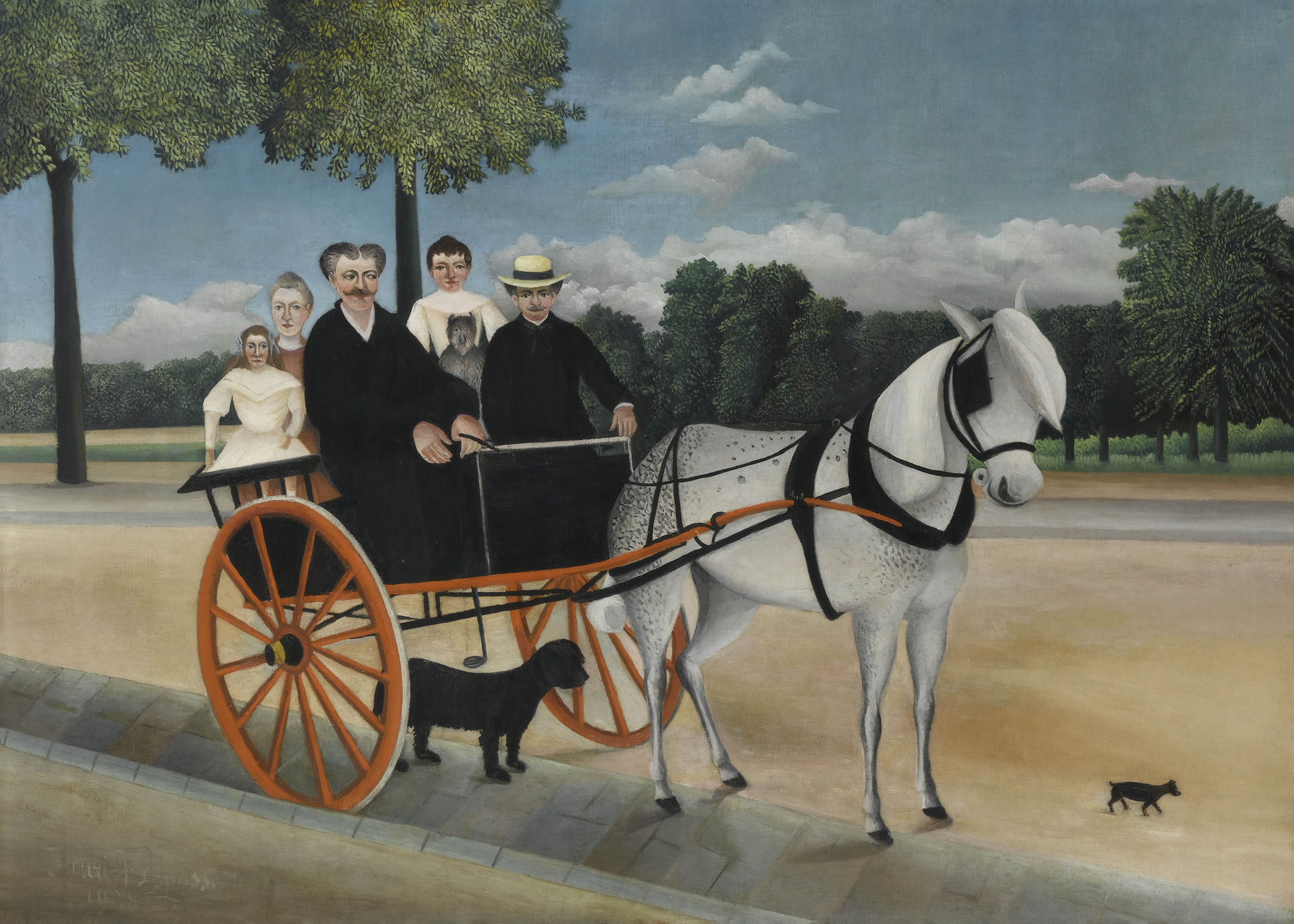 Plakat La Carriole du Père Junier Henri Rousseau kariolka