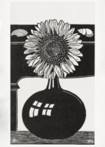 Plakat słonecznik w wazonie Samuel Jessurun de Mesquita