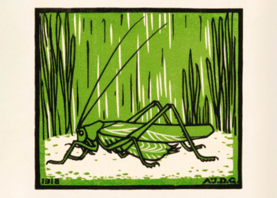 Plakat konik polny Julie de Graag 1918 vintage grafika