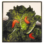 Plakat kapusta Julie de Graag drzeworyt Art Nouveau vintage