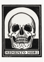 Plakat Memento Mori Julie de Graag 1916 czaszka vintage