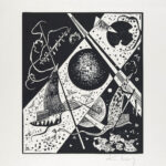 Plakat Kandinsky Małe Światy VI (Kleine Welten VI) abstrakcja czarno-biała