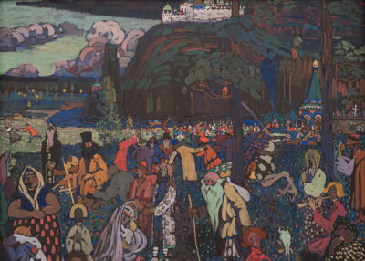 Plakat Kandinsky Kolorowe życie Das Bunte Leben folklor