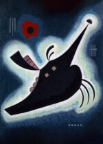 Plakat Kandinsky Spiczasta czerń (Spitzes Schwarz) 1931 abstrakcyjny