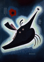 Plakat Kandinsky Spiczasta czerń (Spitzes Schwarz) 1931 abstrakcyjny