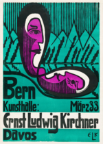 Plakat Ernst Ludwig Kirchner Ernst Ludwig Kirchner Bern Kunsthalle 1933 ekspresjonizm niemiecki