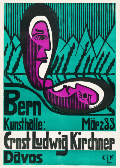 Plakat Ernst Ludwig Kirchner Ernst Ludwig Kirchner Bern Kunsthalle 1933 ekspresjonizm niemiecki