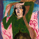 Plakat Kobieta w zielonej marynarce Ernst Ludwig Kirchner ekspresjonizm niemiecki