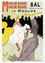 Plakat Moulin Rouge La Goulue Toulouse-Lautrec vintage