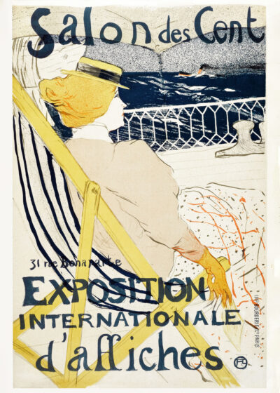 Plakat Salon des Cent Toulouse-Lautrec kobieta w żółtym