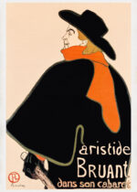Plakat Aristide Bruant Toulouse-Lautrec vintage cabaret