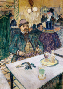 Plakat Toulouse-Lautrec kawiarnia belle époque vintage