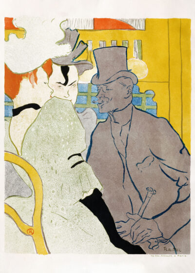 Plakat L'Anglais au Moulin Rouge Toulouse-Lautrec 1892