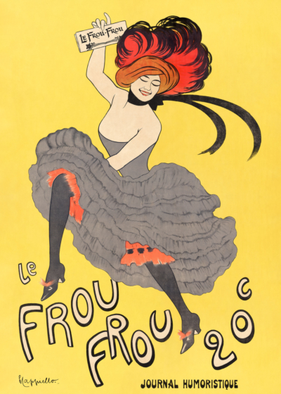Plakat Le Frou Frou Leonetto Cappiello tancerka can-can