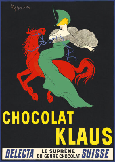 Plakat Chocolat Klaus Leonetto Cappiello vintage
