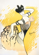 Plakat Leonetto Cappiello kobieta belle époque żółty