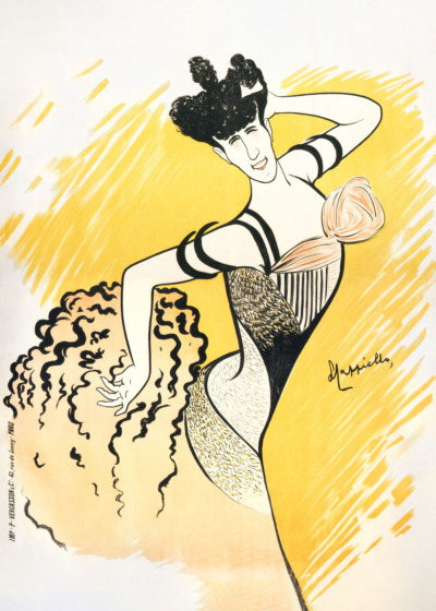 Plakat Leonetto Cappiello kobieta belle époque żółty