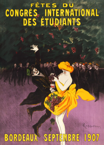 Plakat Leonetto Cappiello tańcząca para Bordeaux 1907