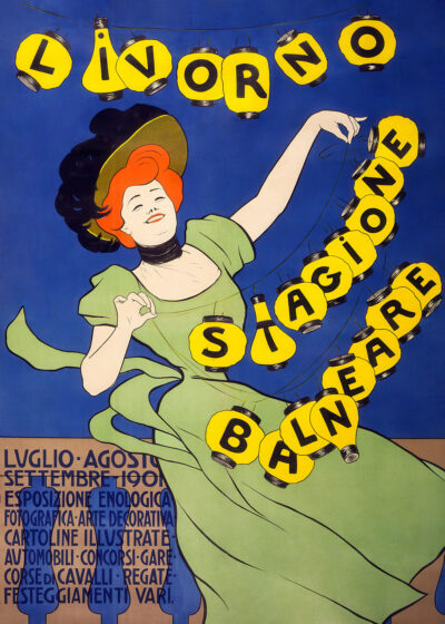 Plakat Leonetto Cappiello 1901 festiwal Livorno Włochy