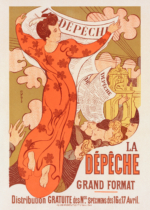 Plakat Maurice Denis La Dépêche 1895 Art Nouveau vintage