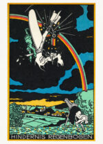 Plakat Hindernis Regenbogen tęcza Moriz Jung secesja
