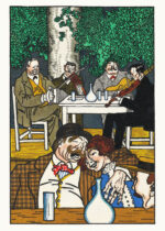 Plakat Moritz Jung wiedeńska kawiarnia secesja Austria