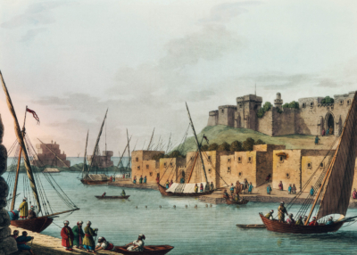 Plakat Widok portu osmańskiego Luigi Mayer XVIII wiek