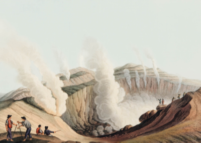 Plakat Krater wulkanu Luigi Mayer orientalne widoki