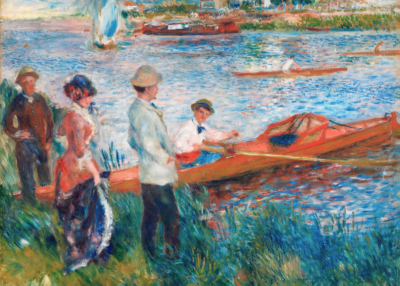 Plakat Renoir Wioślarze w Chatou 1879 nad rzeką impresjonizm