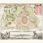 Plakat historyczna mapa Wiednia XVII/XVIII wiek
