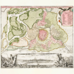 Plakat historyczna mapa Wiednia XVII/XVIII wiek