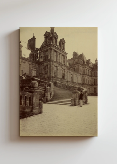 Rezydencja królewska w Fontainebleau pod Paryżem Atget obraz na płótnie