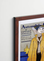 Plakat oprawiony w drewnianą brązową ramkę Vintage Italia: Automobile calendar for 1906