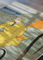 Zbliżenie na detale plakatu: Mężczyzna na rowerze (1894)