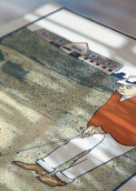 Zbliżenie na detale plakatu: Mężczyzna grający w golfa (ok. 1890-1907)