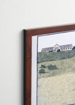 Plakat oprawiony w drewnianą brązową ramkę Vintage Italia: Mężczyzna grający w golfa (ok. 1890-1907)