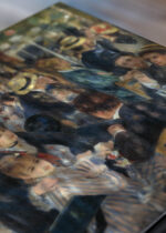 Zbliżenie na detale plakatu: Bal du moulin de la Galette Pierre-Auguste Renoir