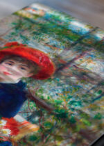 Zbliżenie na detale plakatu: Dwie siostry na tarasie Pierre-Auguste Renoir 1881