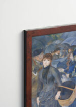 Plakat oprawiony w drewnianą brązową ramkę Vintage Italia: Les Parapluies Parasole Pierre-Auguste Renoir