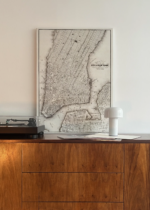 USA historyczna mapa Nowego Jorku XIX wiek Manhattan obraz na płótnie
