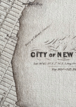 USA historyczna mapa Nowego Jorku XIX wiek Manhattan obraz na płótnie