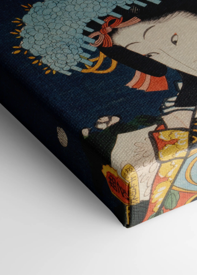 Aktor kabuki Toyohara Kunichika ukiyo-e obraz na płótnie