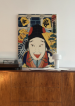 japoński aktor kabuki Toyohara Kunichika obraz na płótnie