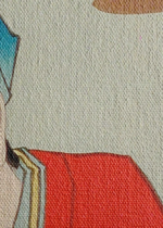 japoński aktor kabuki w kimonie Toyohara Kunichika ukiyo-e obraz na płótnie
